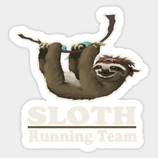 Sloth Running Team Sticker